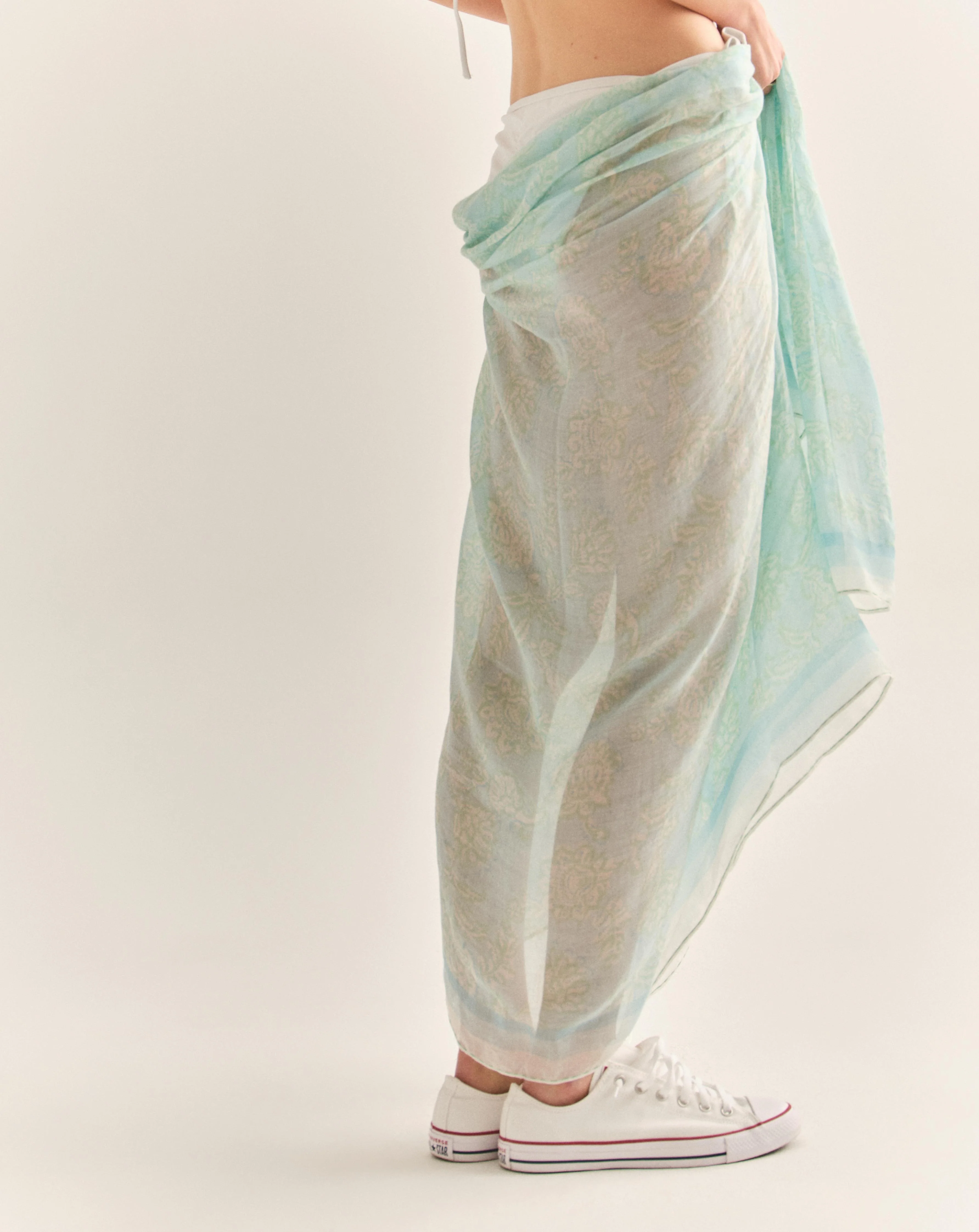 Bellariva Scarf Kallithea Print-Spearmint - Image 3