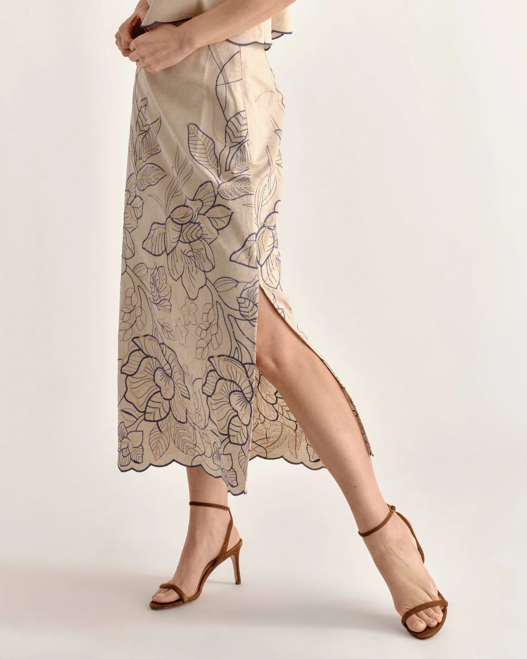 Cypress Skirt-Natural Linen - Image 4
