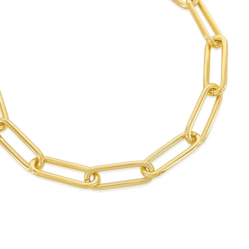 Menagerie - Wood Heart Chain Link Necklace