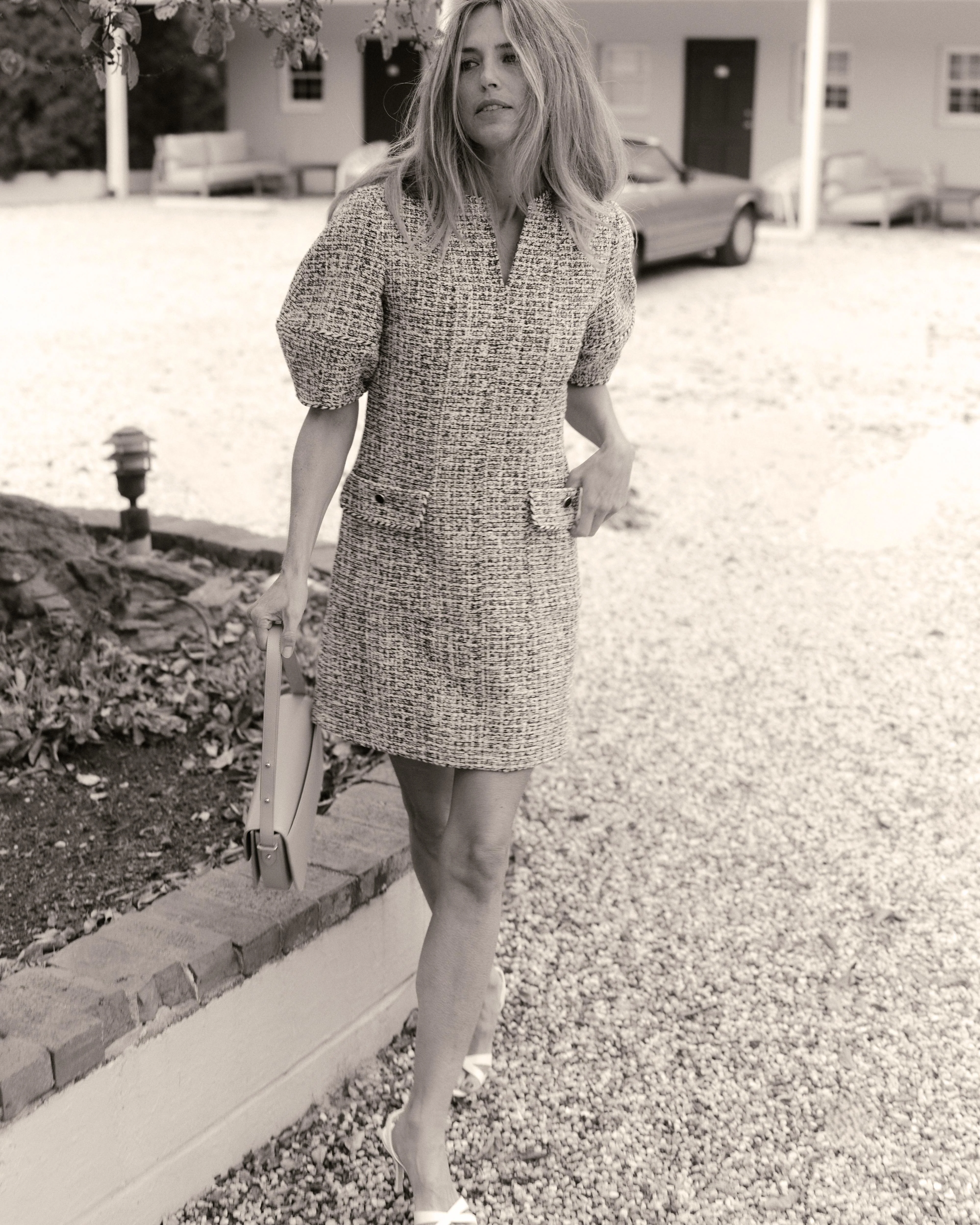 Petra Mini Dress-Multicolor Tweed - Image 4