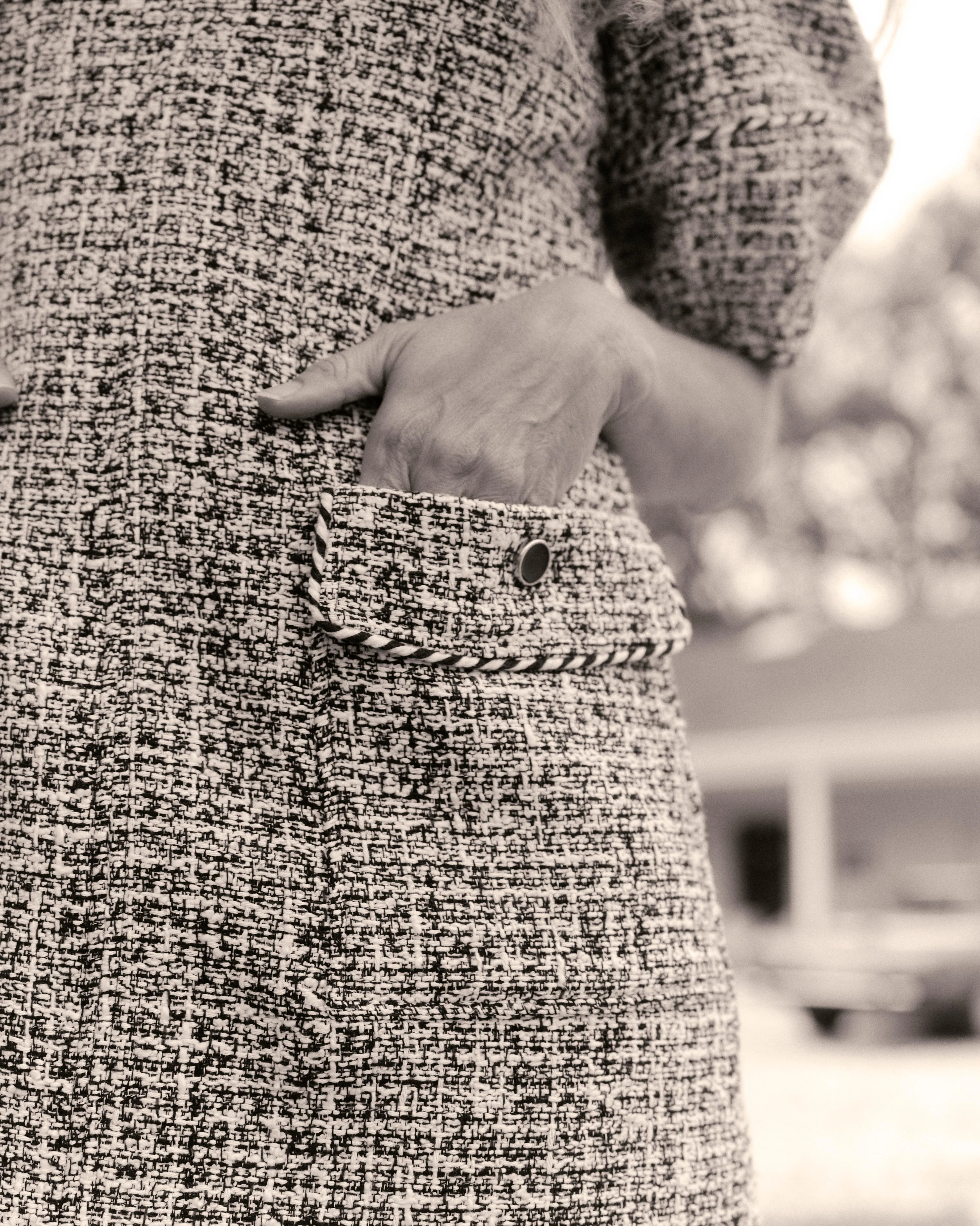Petra Mini Dress-Multicolor Tweed - Image 5