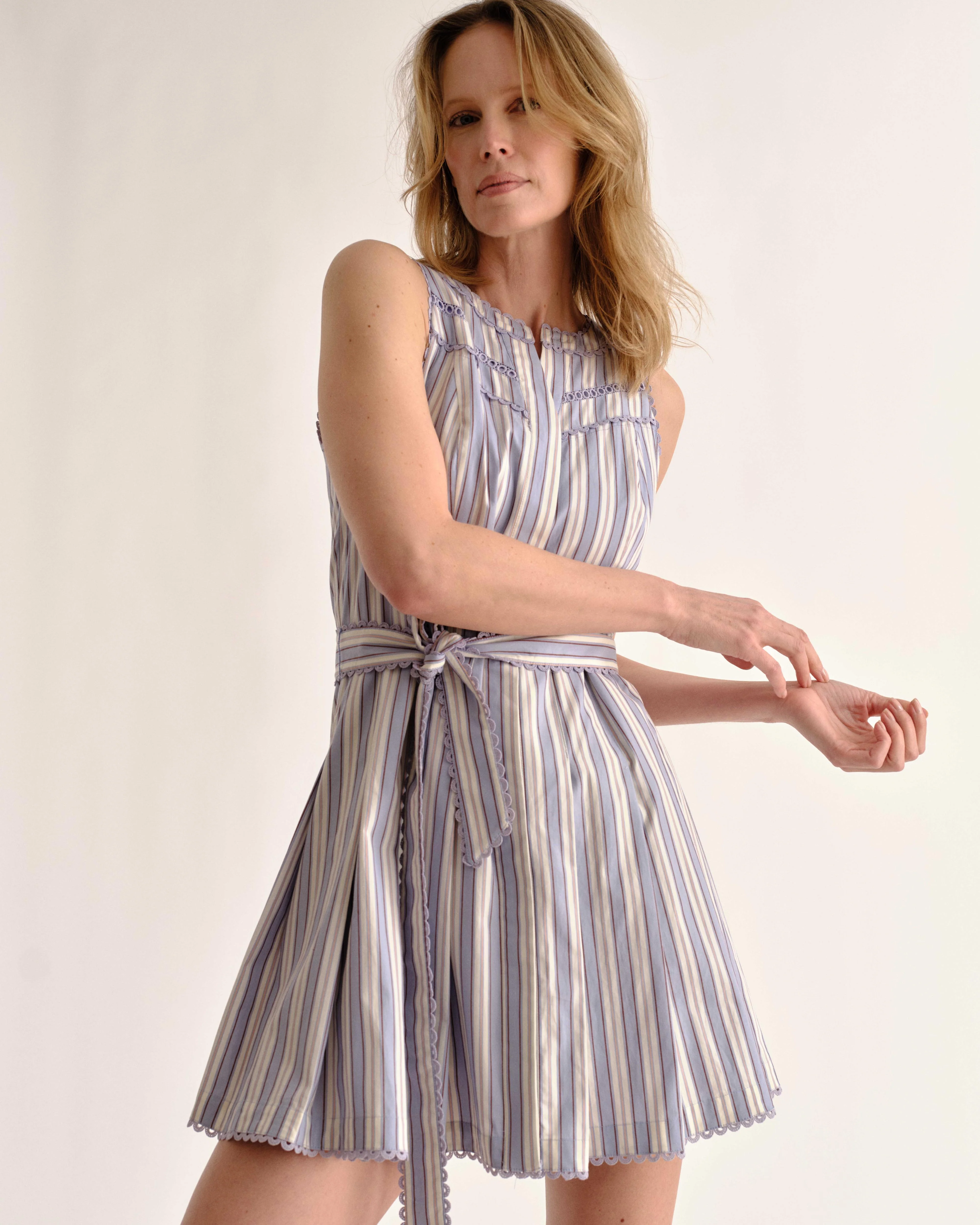 PF26 Hadley Romper-Cartolina Stripe-Pale Blue - Image 6
