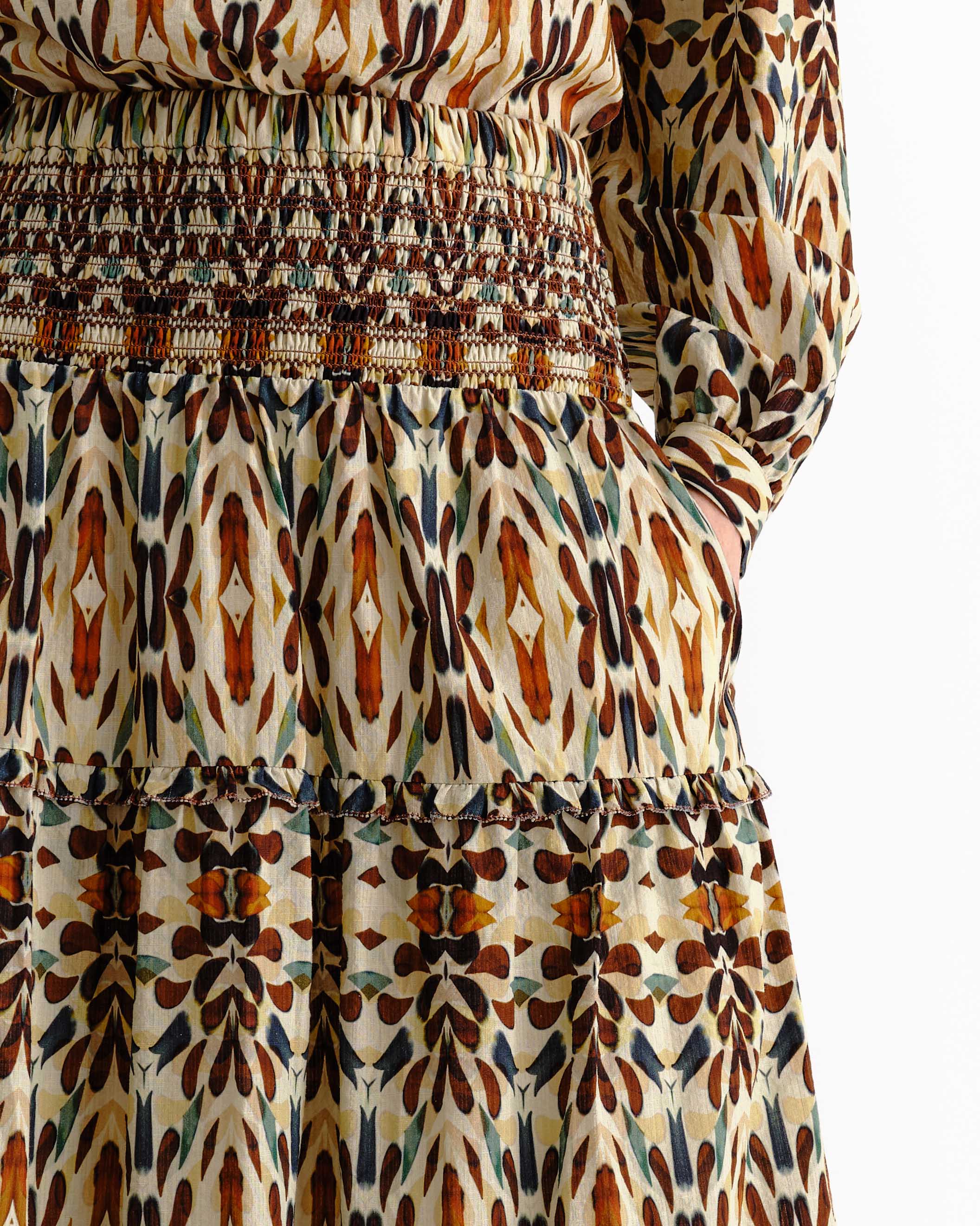 PF26 Kylie Midi Skirt-Kaleidoscope Print - Image 4