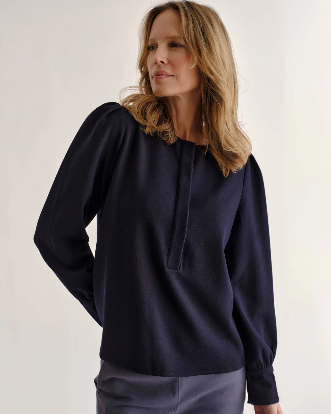 Sage Top-Dark Navy - Image 3