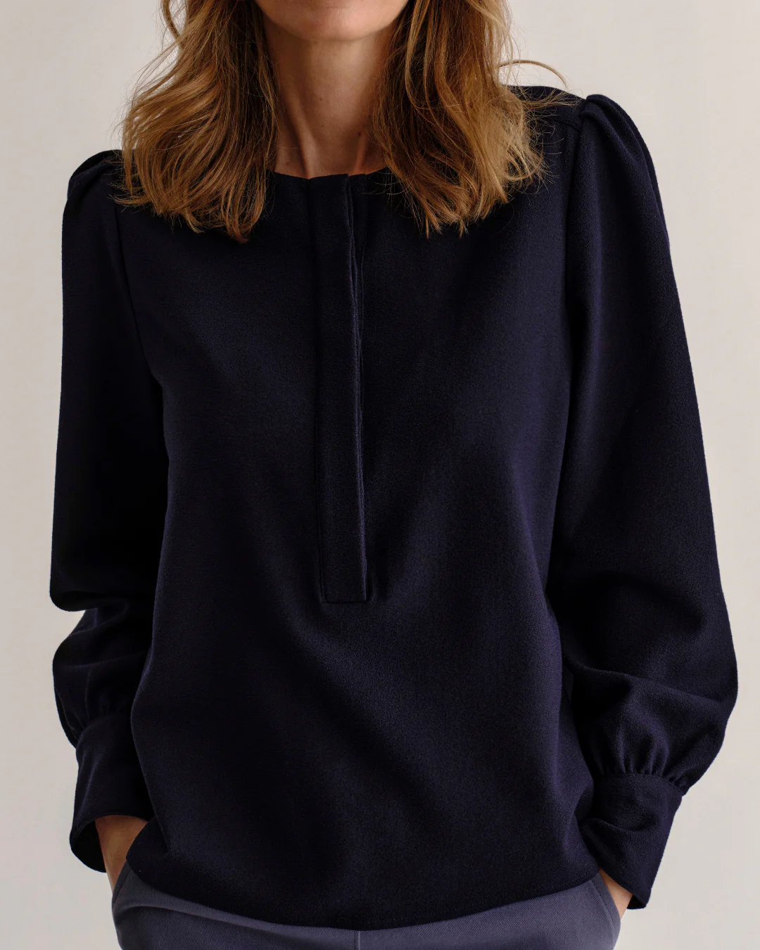 Sage Top-Dark Navy - Image 5