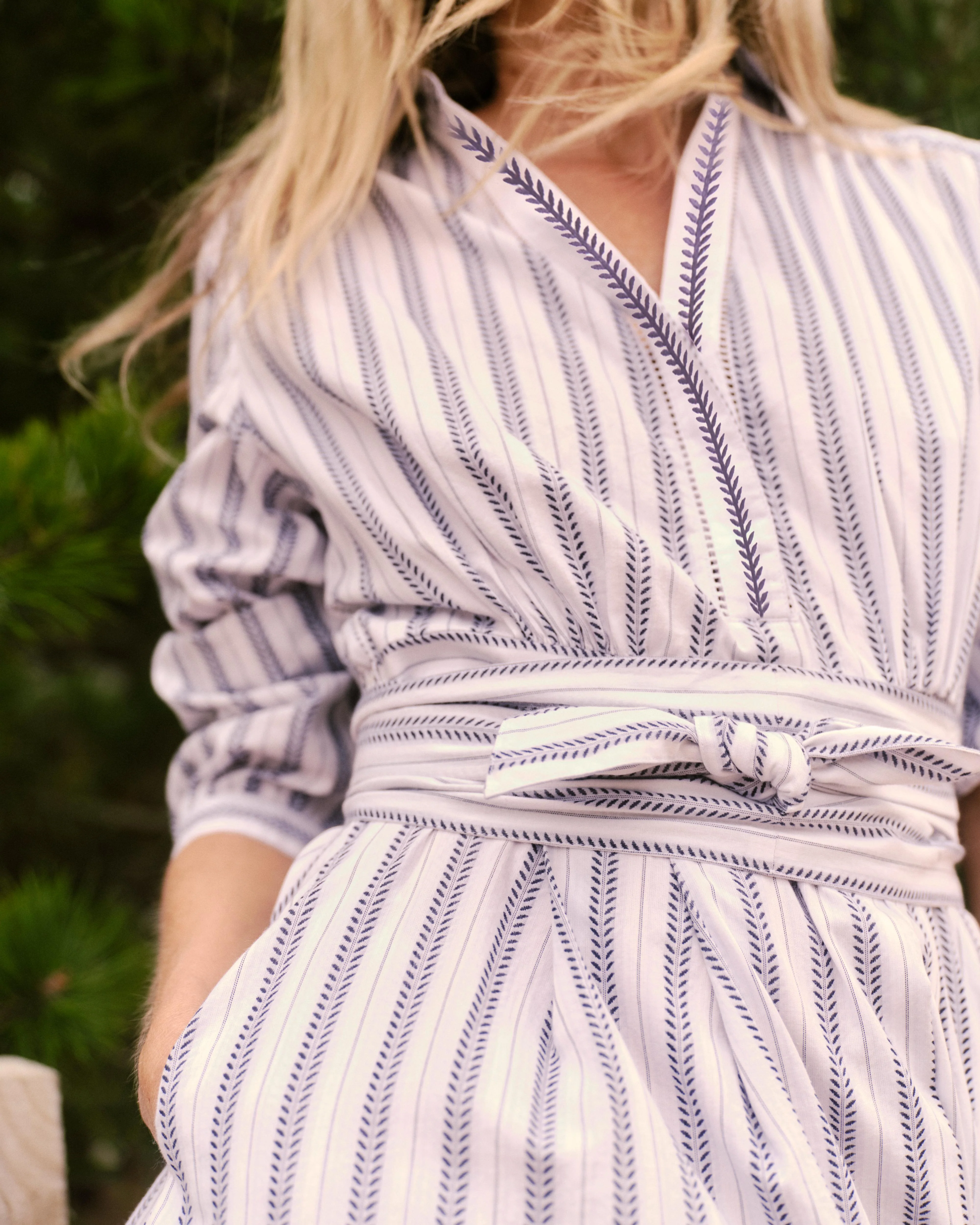 Seraphina Dress-Coastal Indigo Stripe - Image 4
