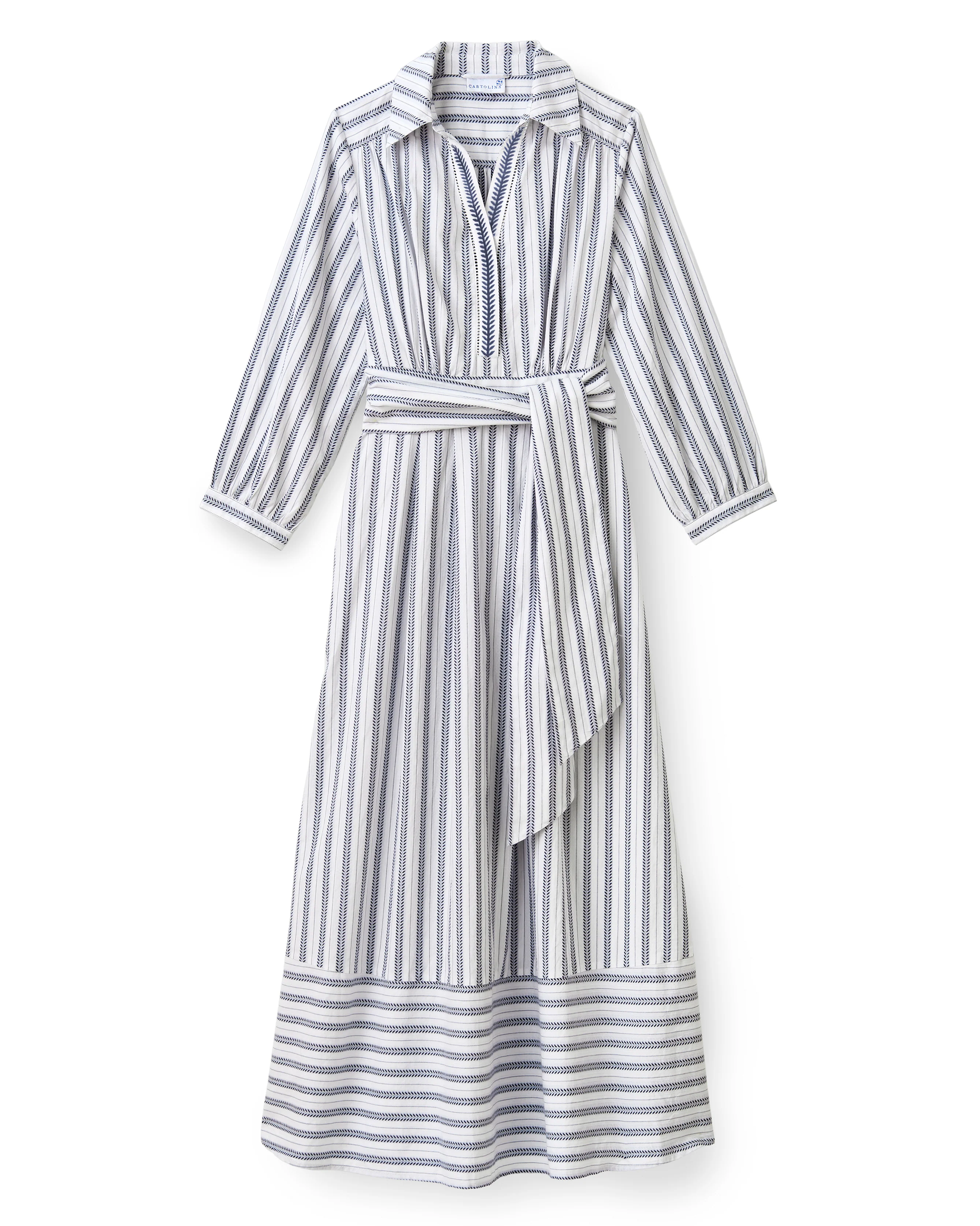 Seraphina Dress-Coastal Indigo Stripe - Image 6