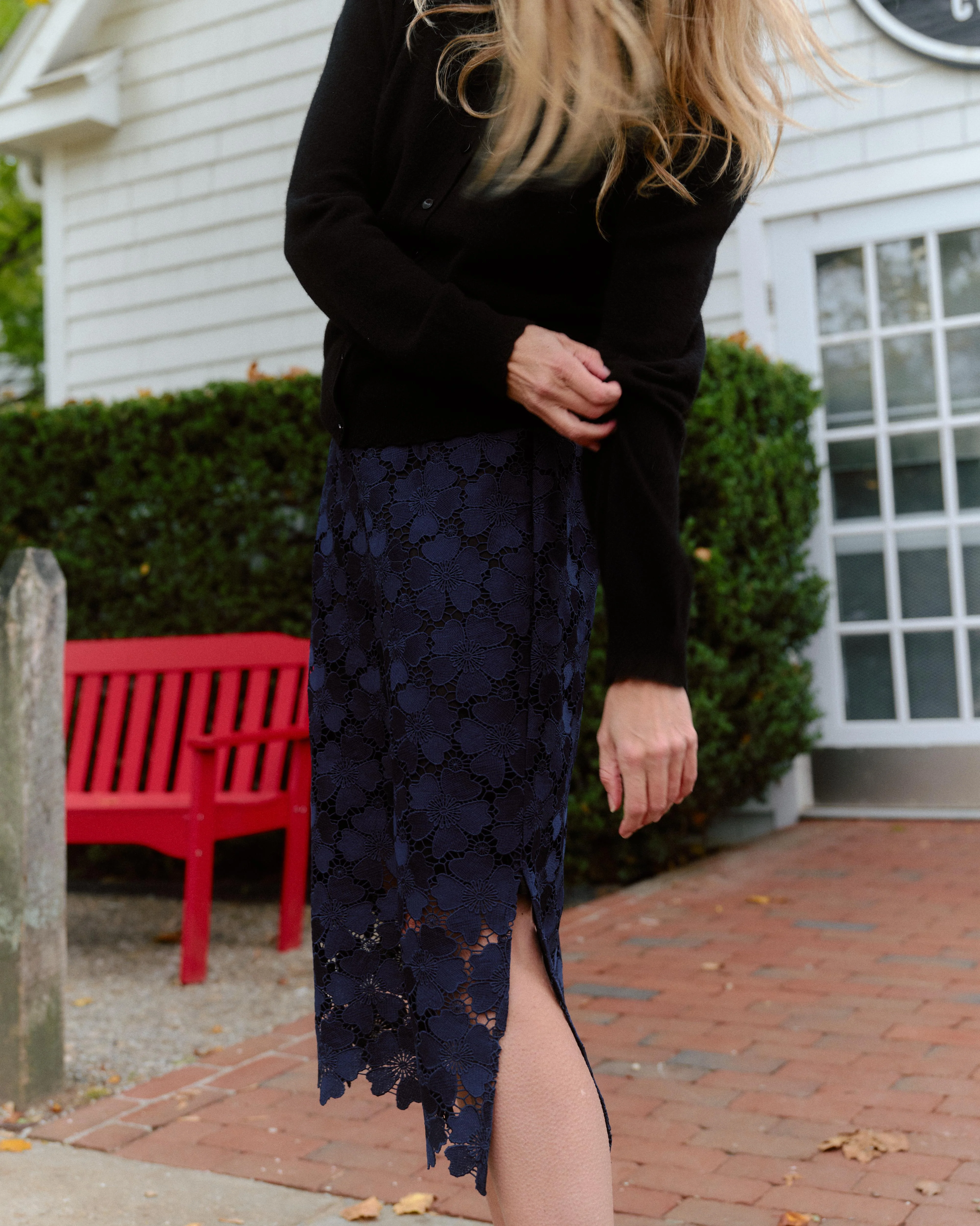SP26 Mulberry Midi Skirt-Midnight Blue - Image 5