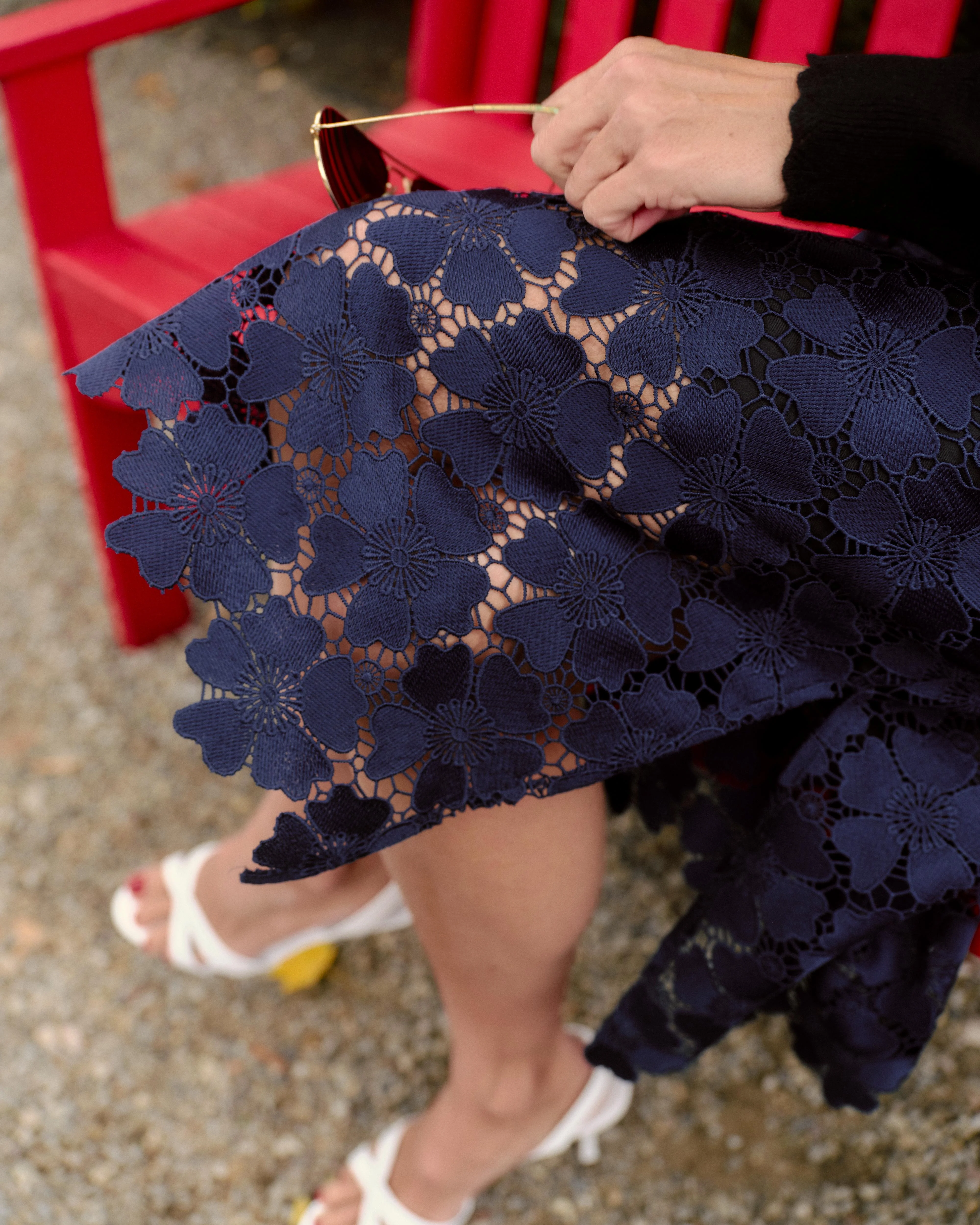 SP26 Mulberry Midi Skirt-Midnight Blue - Image 7
