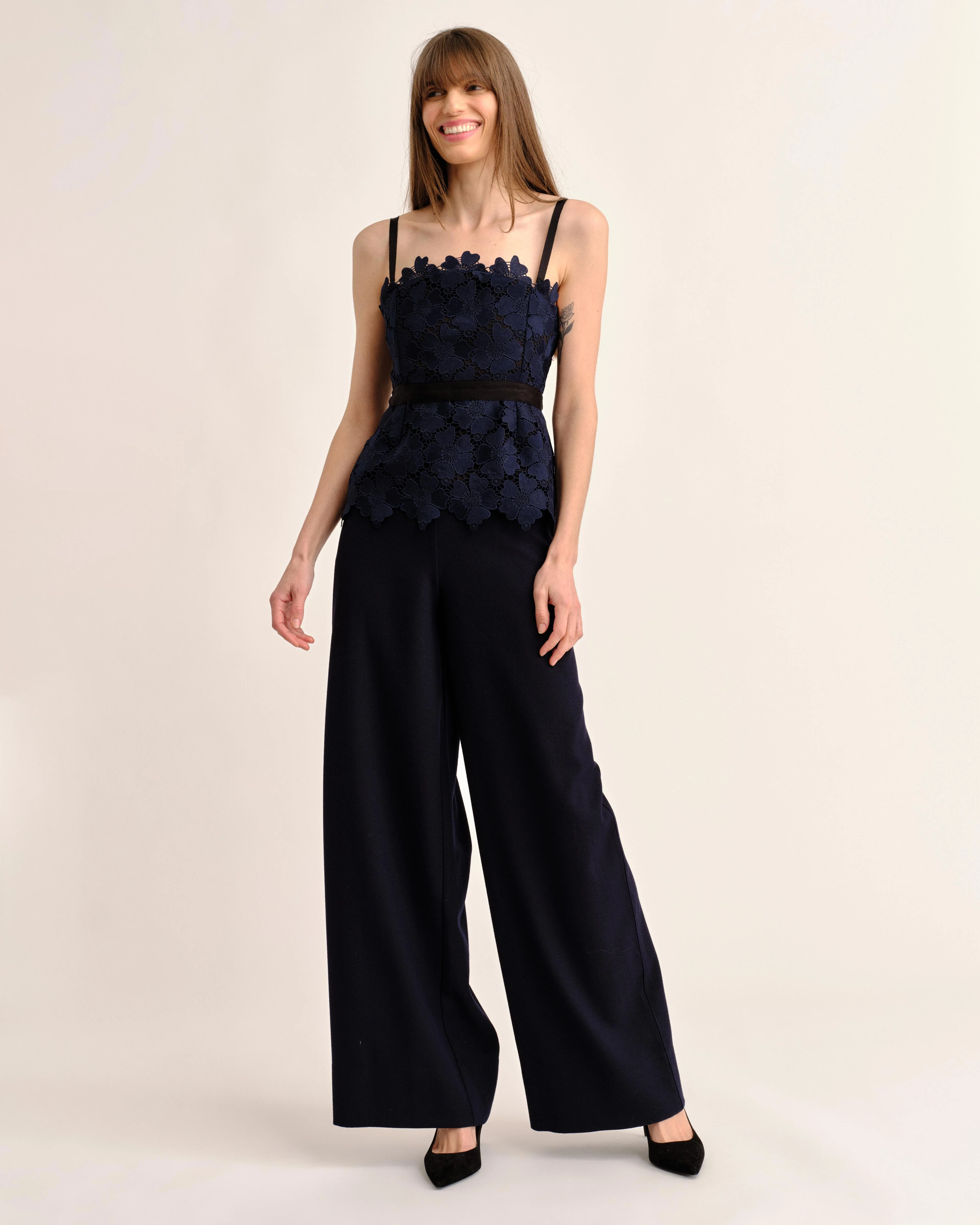 SP26 Romita Peplum Top-Midnight Blue - Image 6