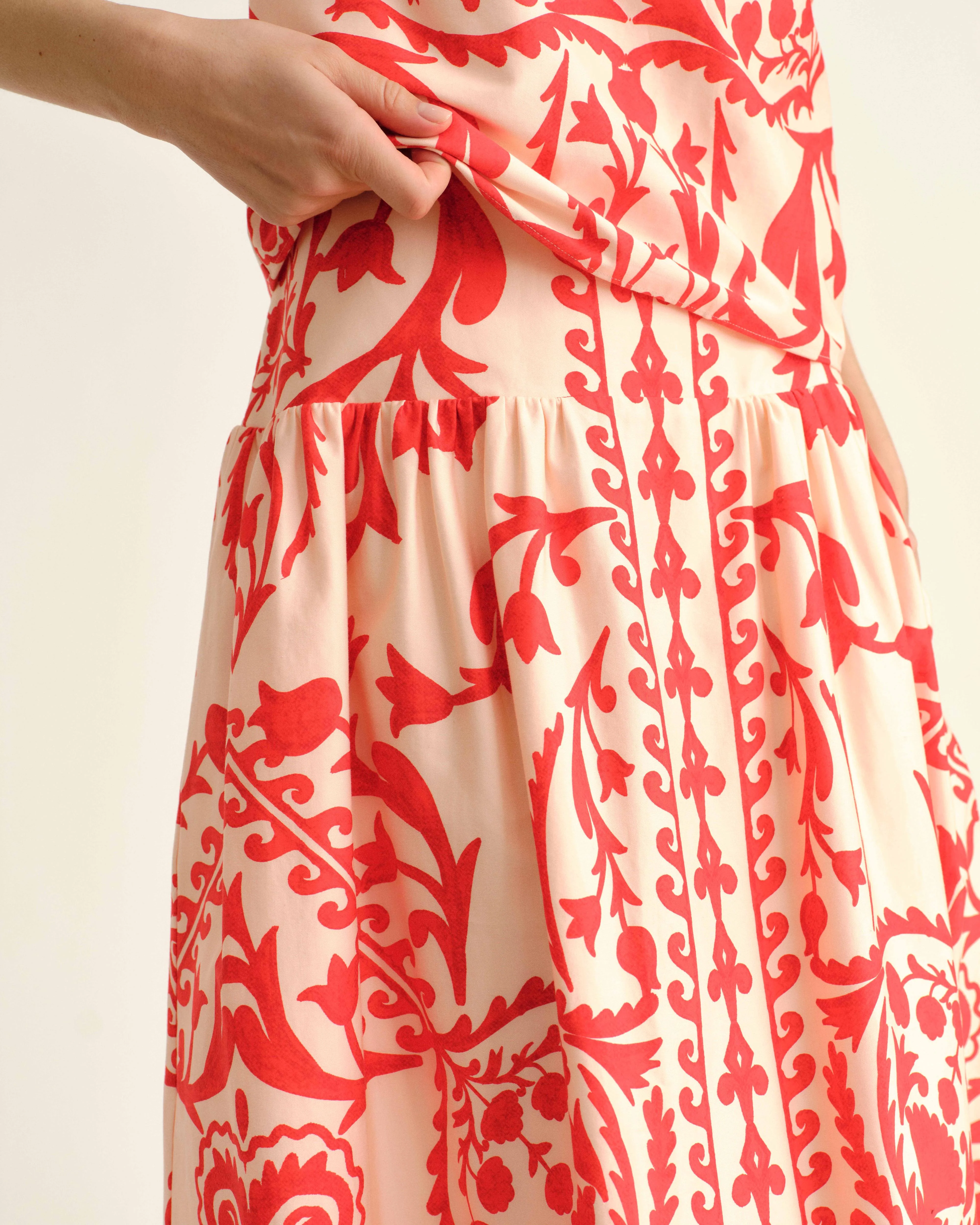 SU26 Georgia Skirt-Faraway Print-Poppy - Image 4