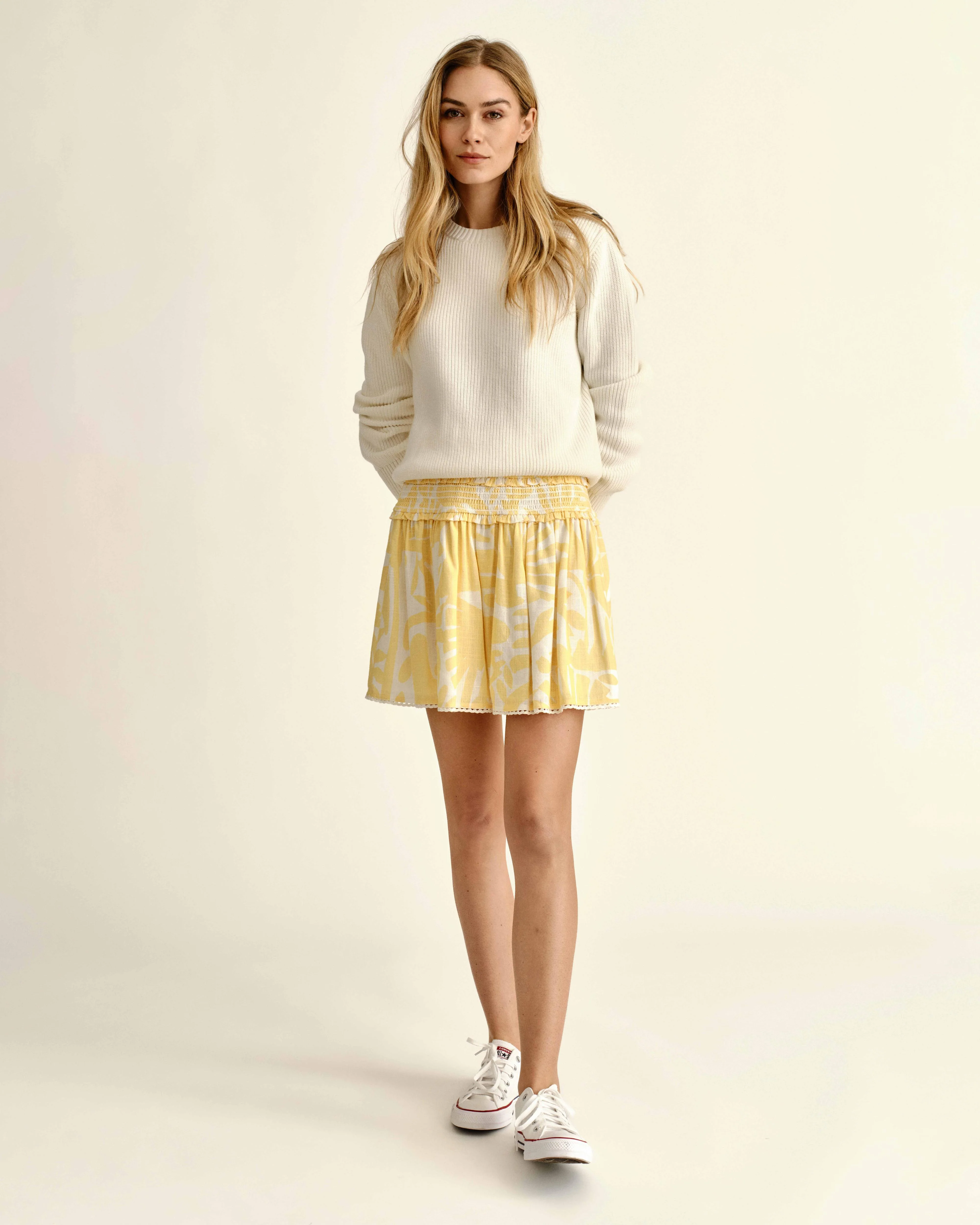 SU26 Kylie Mini Skirt-Parrish Geo Print-Banana - Image 3