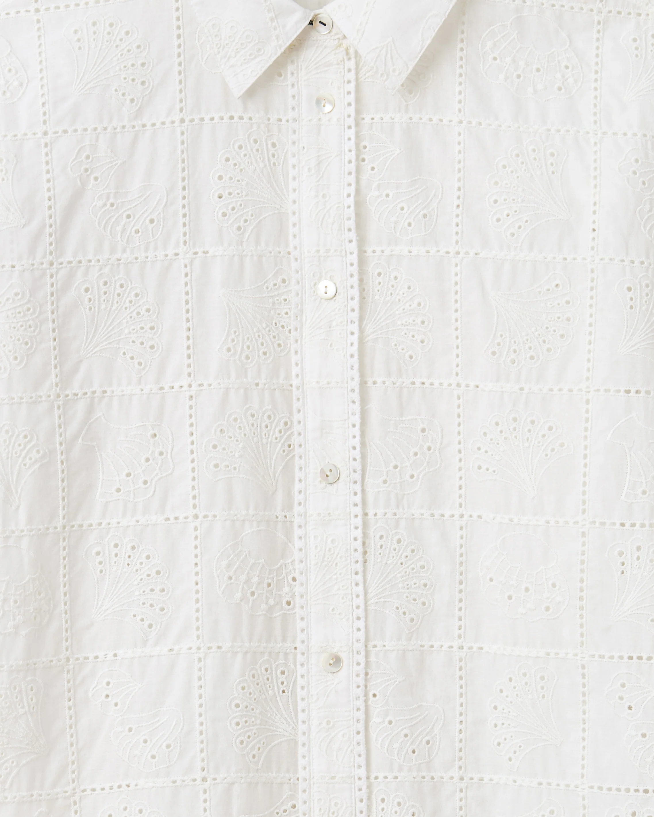 SU26 Margaux Button Down Shirt-Soft White - Image 4