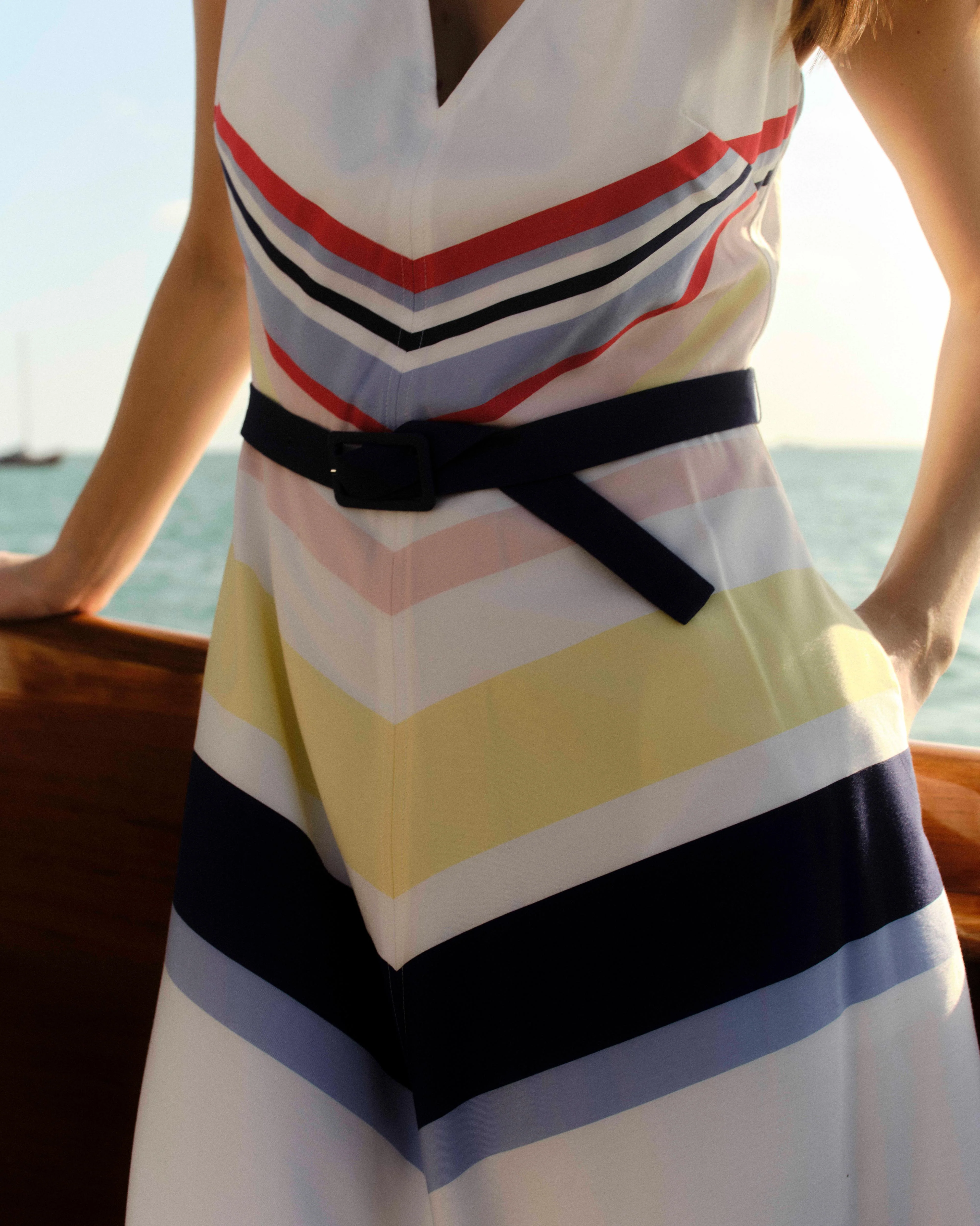 SU26 Monica Dress-Nantucket Stripe - Image 4