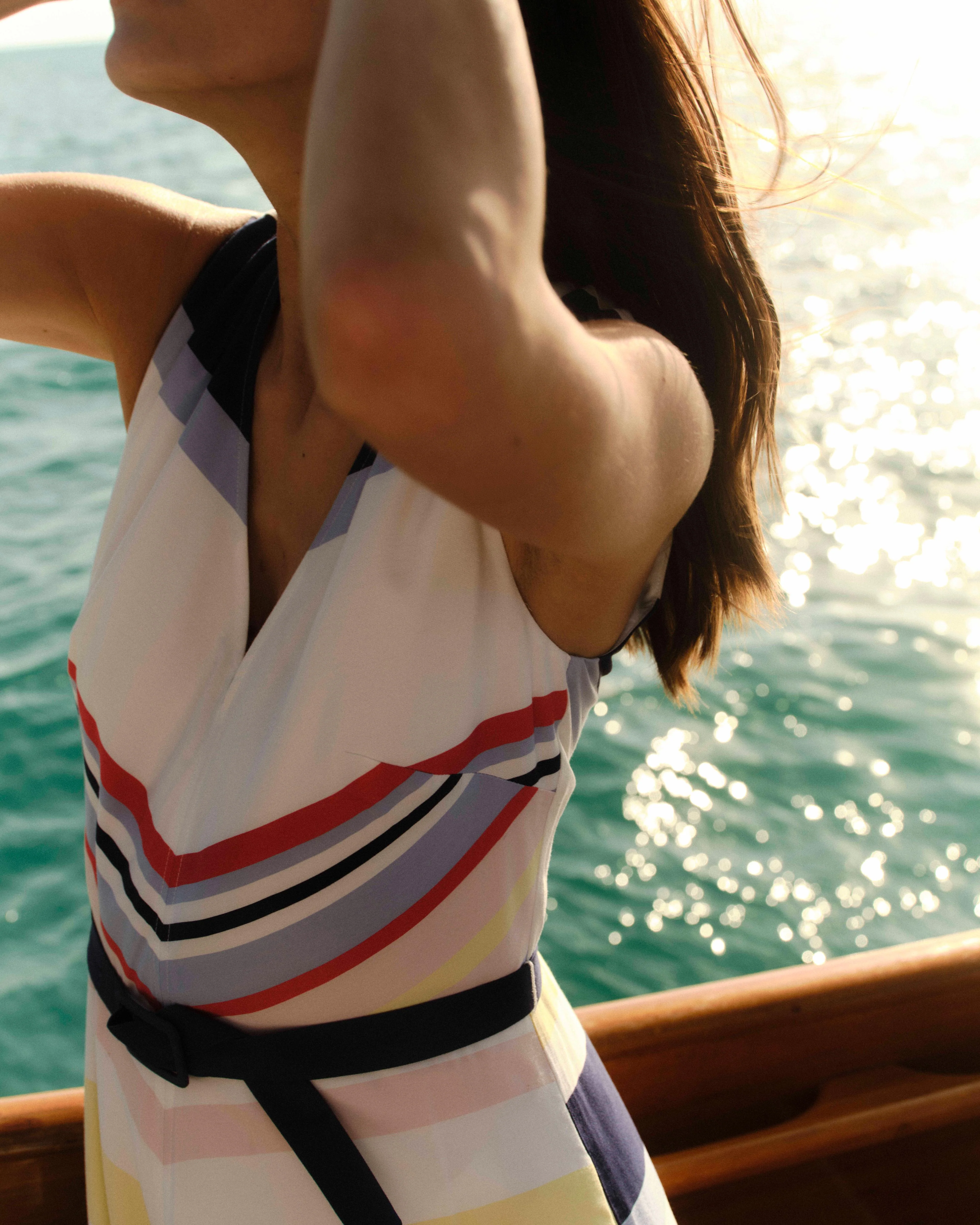 SU26 Monica Dress-Nantucket Stripe - Image 5