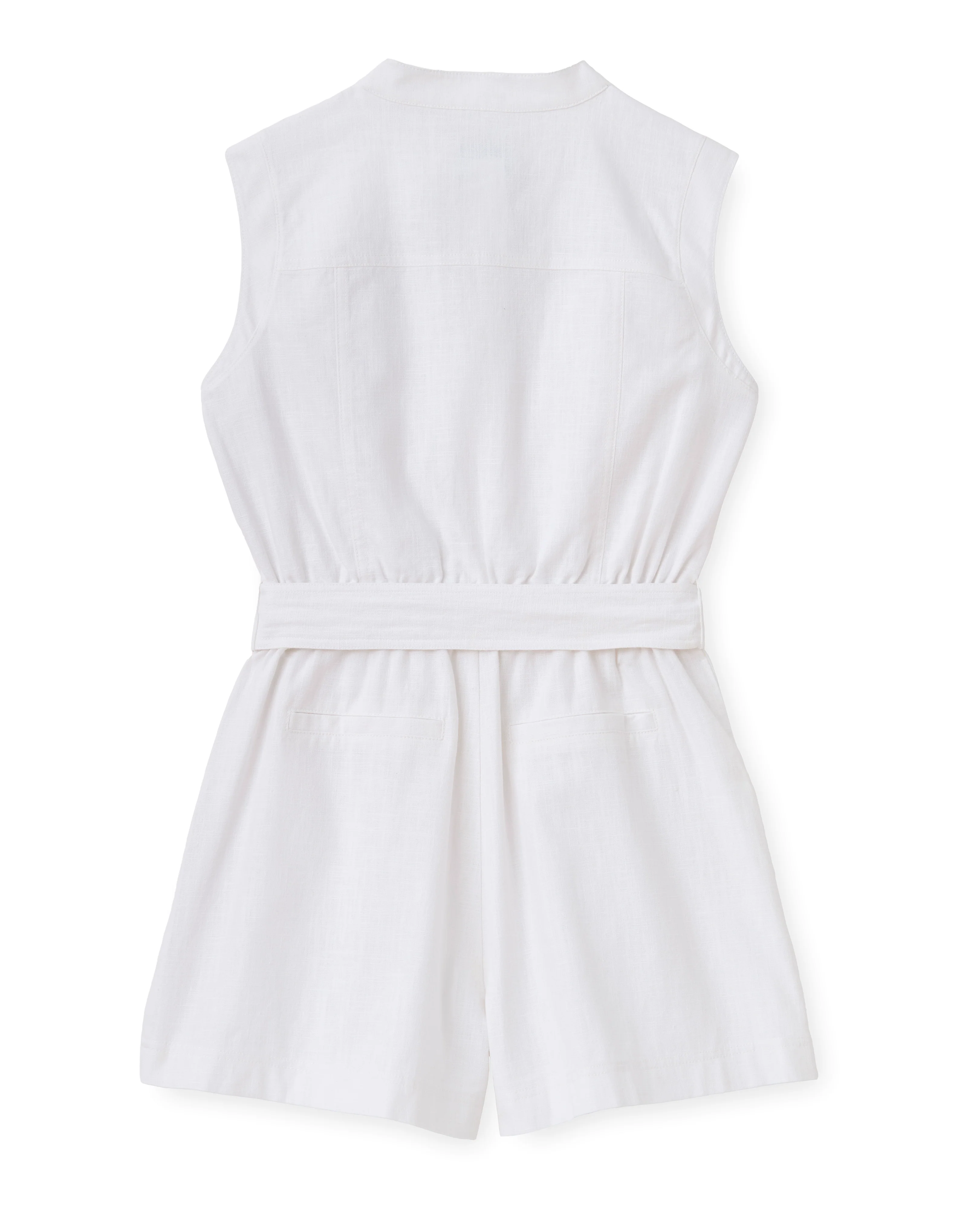 SU26 Rachel Sleeveless Romper-Bright White - Image 5